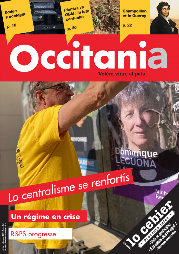 Couverture de Occitania (Volèm viure al país) n°234 - Lo centralisme se renfortís